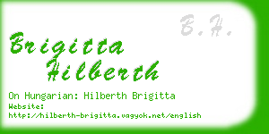 brigitta hilberth business card
